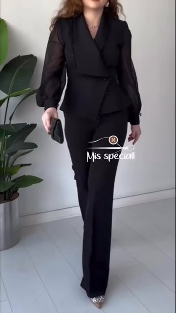 کت آستین حریر  و شلوار اختصاصی زنانه