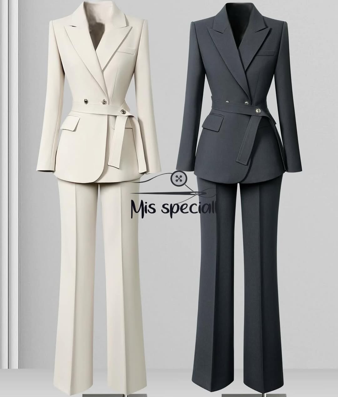 کت و شلوار زنانه کرپ درجه یک